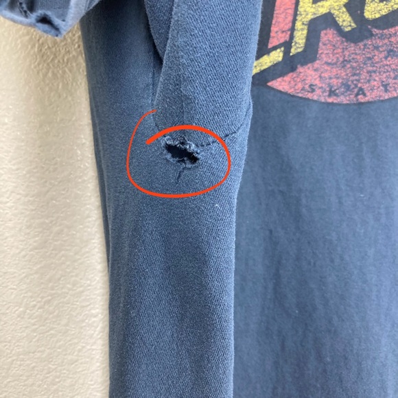 Y2K santa Cruz Tee Shirt Short Sleeves Blue XXL Cotton Distressed Skate - Picture 12 of 14